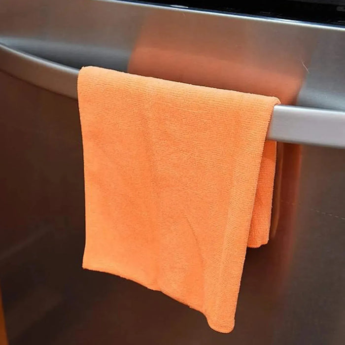 Color Microfiber Towels - Orange - 16" x 16" - 36 Counts