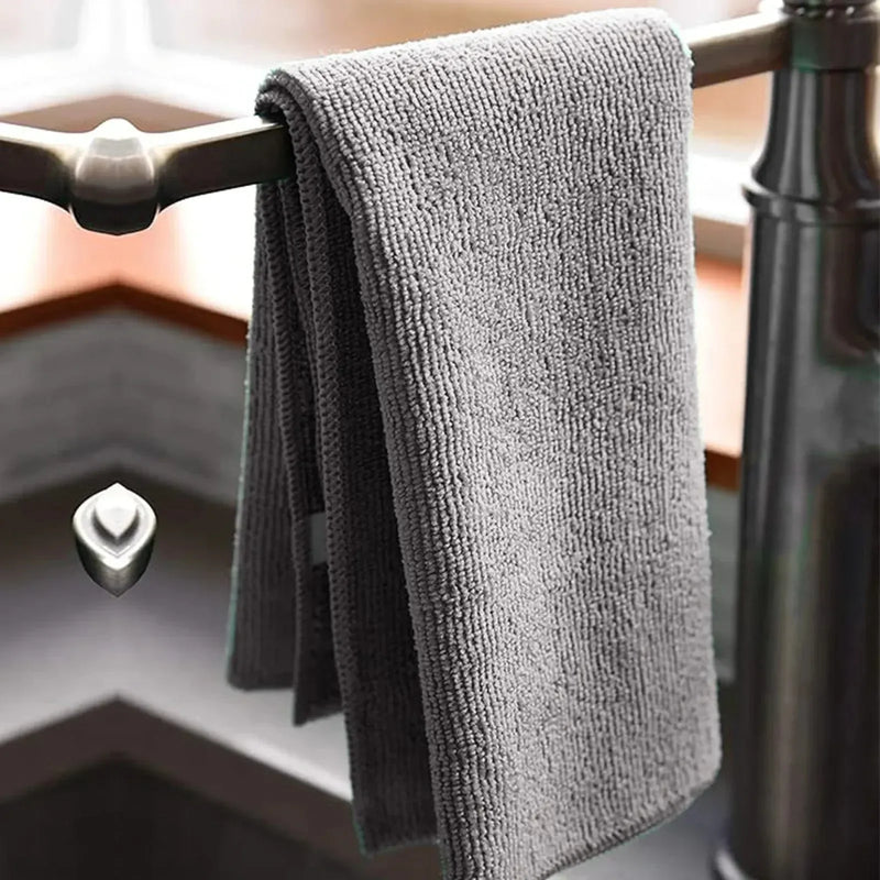 Color Microfiber Hand Towels - Gray - 24" x 16" - 24 Counts