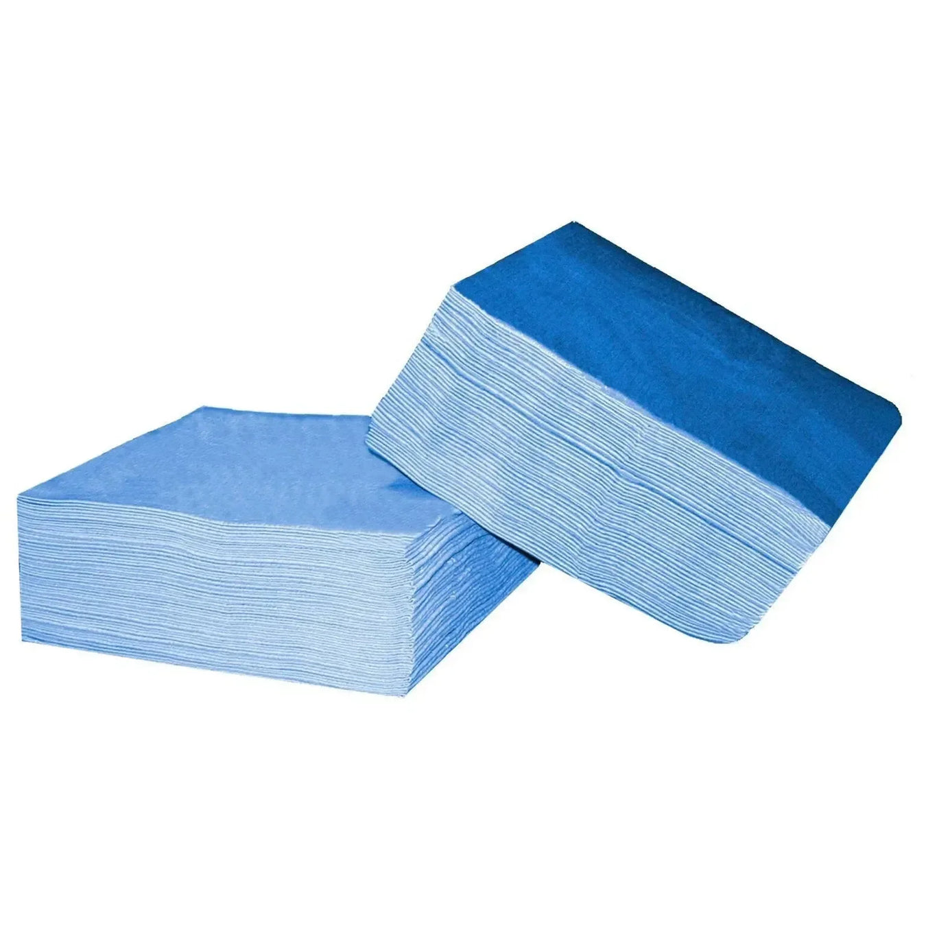 Lint Free Paper Wipes - 1/4 Fold - Blue - Wiping Hub