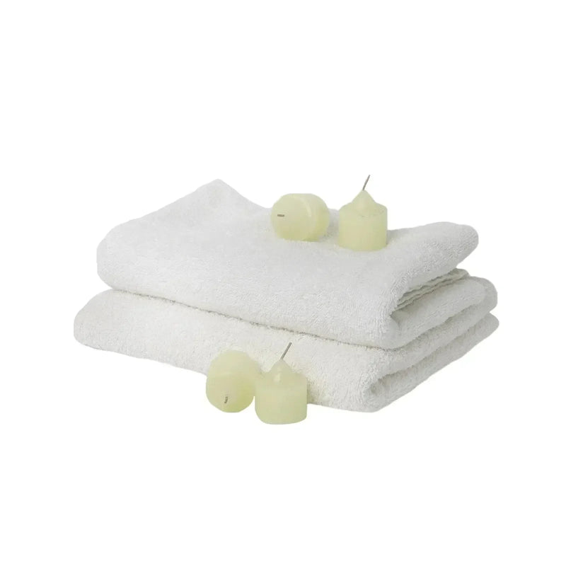Bulk White Half Towel Cleaning Rags 20" x 20" - 600 lbs. Pallet - 12 x 50 lbs. Boxes - Wiping Hub