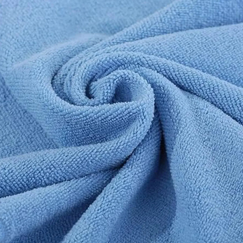 Color Microfiber Towels - Blue - 16" x 16" - 36 Counts