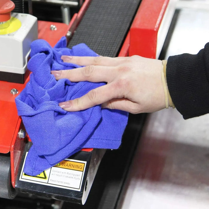 Recycled Blue Huck Towels - Bulk Buy - Wiping Hub