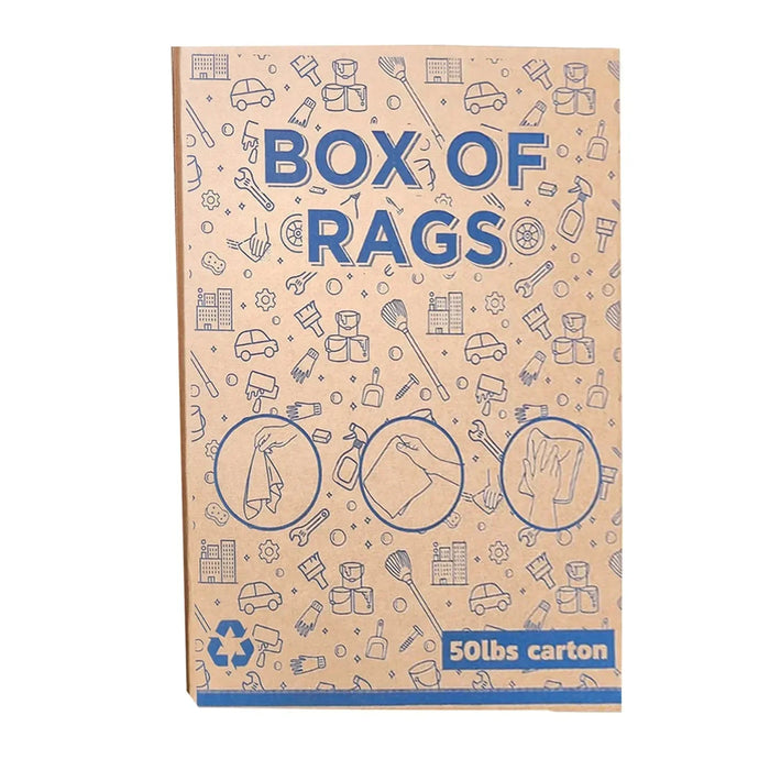 New White Heavyweight Cotton Rags - Wiping Hub