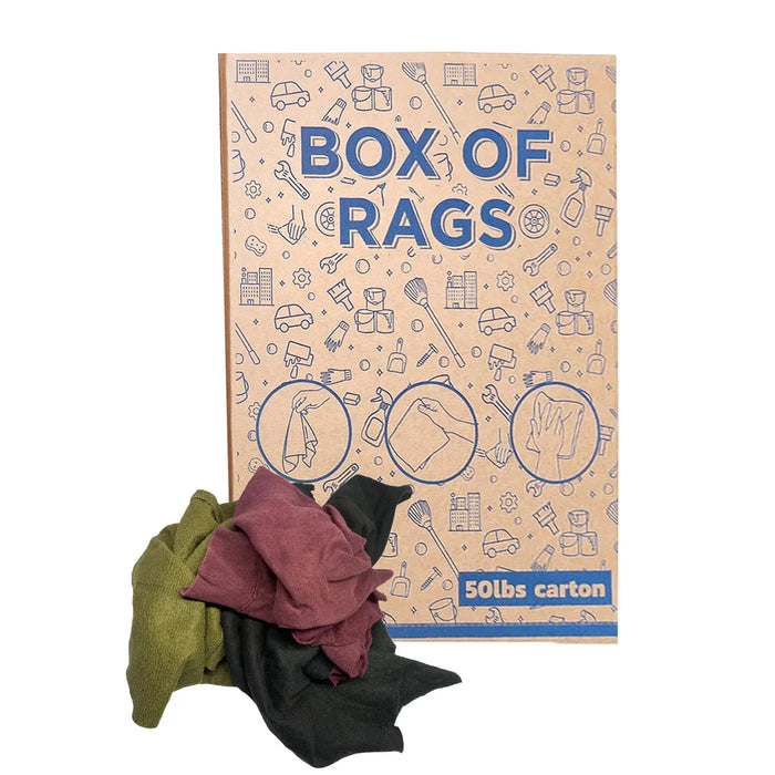 Color Sweatshirt Rags 600 lbs. Pallet - 12 x 50 lbs. Boxes