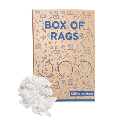 Bulk White Wash Cloth Towels - 12" x 12" - 600 lbs. Pallet - 12 x 50 lbs. Boxes - Wiping Hub