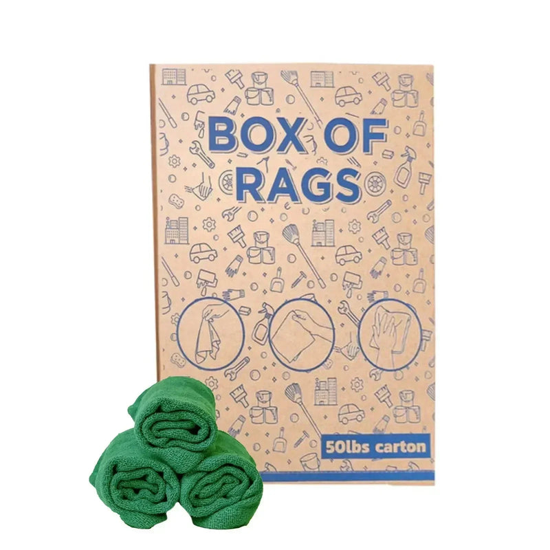 Recycled Green Huck Towels - Bulk Buy - Wiping Hub
