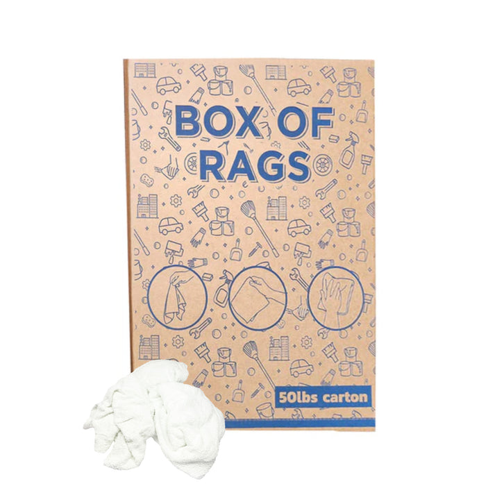New White Terry Towels Rags – 50 lbs. Box