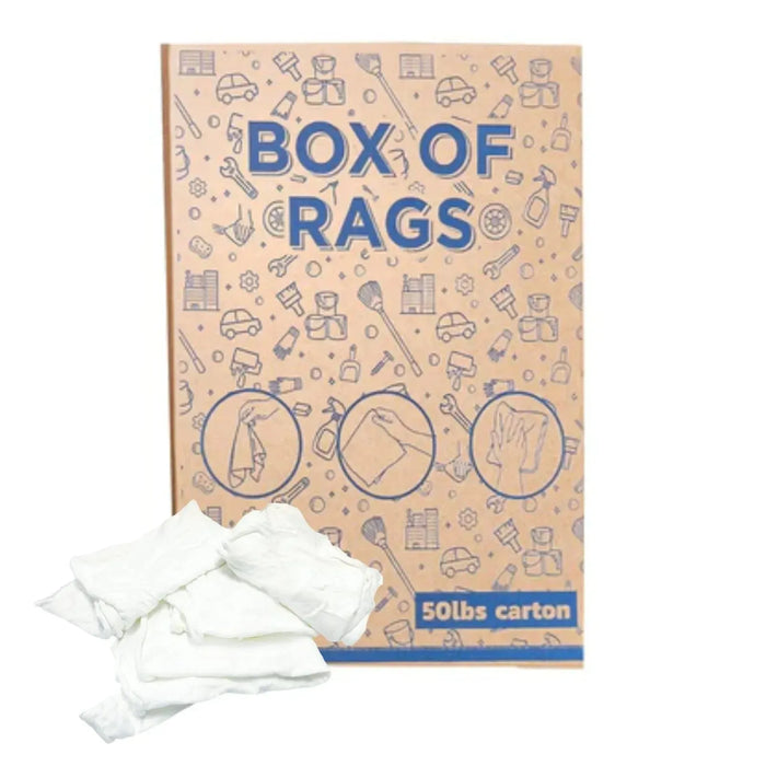 White Knit T-Shirt Wiping Rags - Wiping Hub