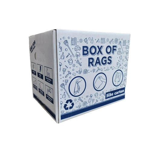 Full Size White Cleaning Towels - 20" x 40" - 5 lbs. Box - Wiping Hub