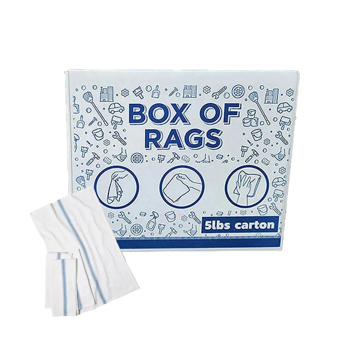 New Color Stripe Heavyweight Kitchen Towels - 5 lbs. Box - Wiping Hub