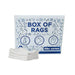 New White Heavyweight Cotton Rags - 5 lbs. Box - Wiping Hub