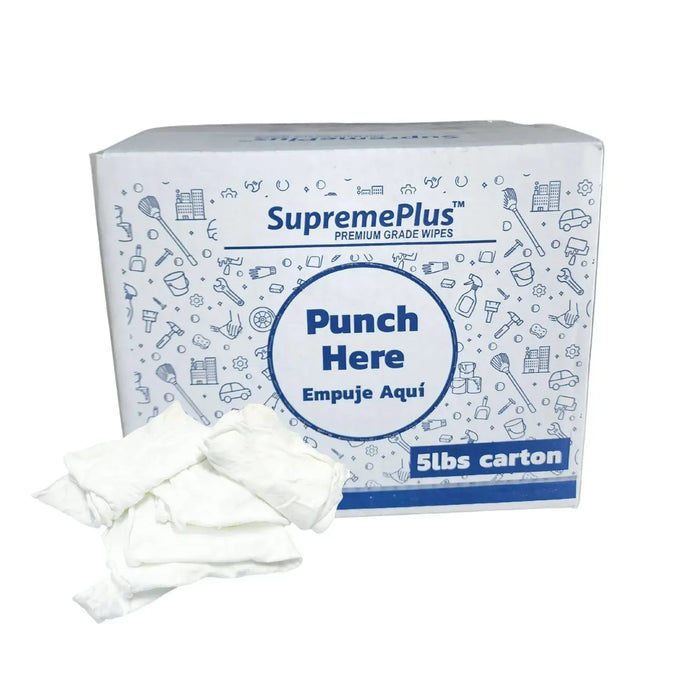 White Knit T-Shirt Wiping Rags - Wiping Hub