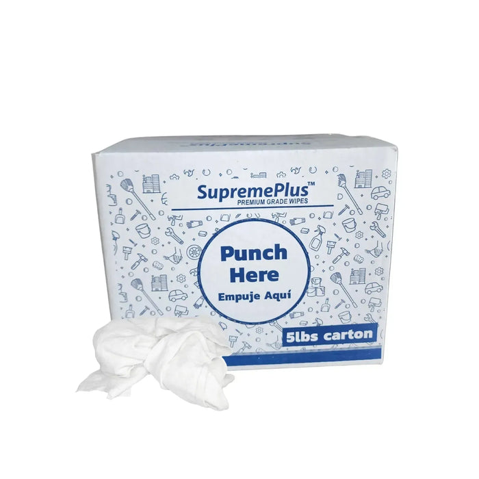 White Sweatshirt Rags - Wiping Hub