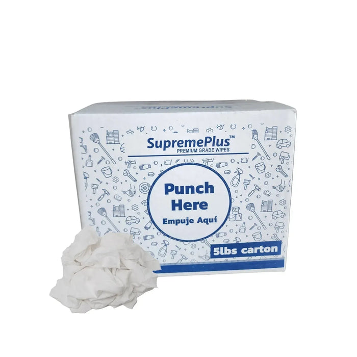 White Flannel (Polishing) Rags - Wiping Hub