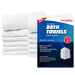 Economy White Bath Towels - 20" x 40" - Wiping Hub