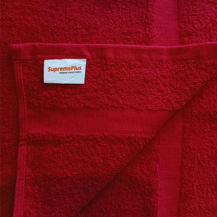 Premium Red Hand Towels - 16” x 27”