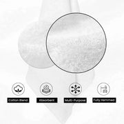 Economy White Bath Towels - 20" x 40" - Wiping Hub