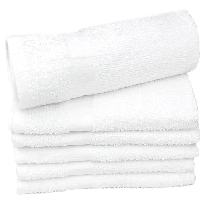 Economy White Bath Towels - 22" x 44" - Wiping Hub