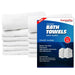Economy White Bath Towels - 24" x 48" - Wiping Hub