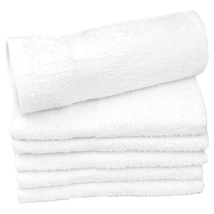 Economy White Bath Towels - 24" x 48" - Wiping Hub