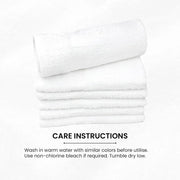 Economy White Bath Towels - 24" x 50" - Wiping Hub