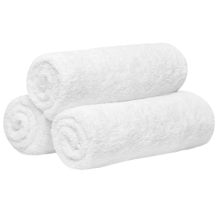 Economy White Bath Towels - 24" x 50" - Wiping Hub