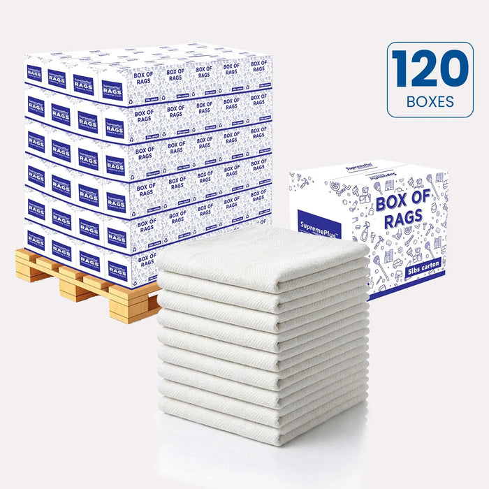 New White Heavyweight Cotton Rags