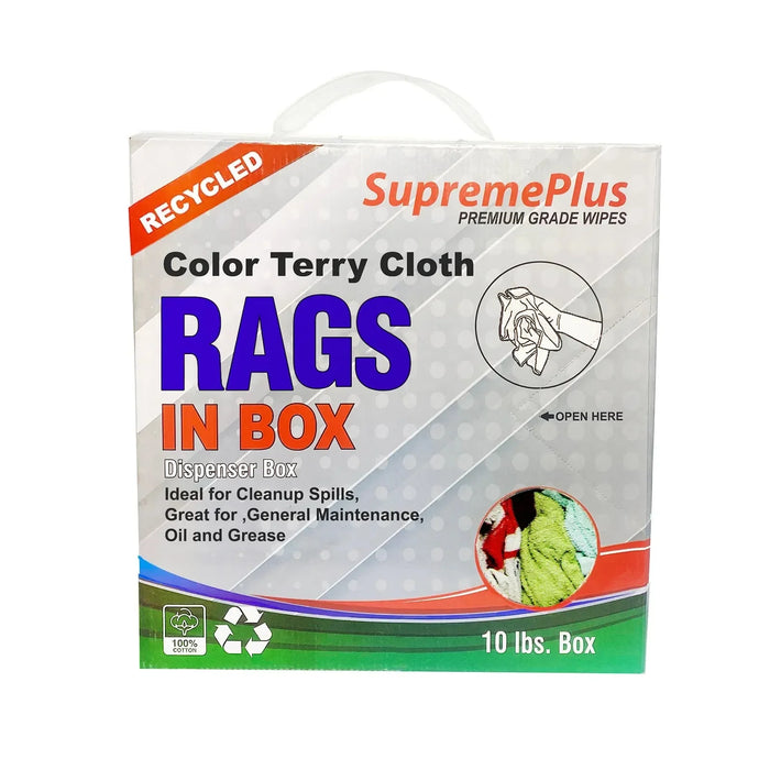Recycled Color Terry Towel Rags - Wiping Hub