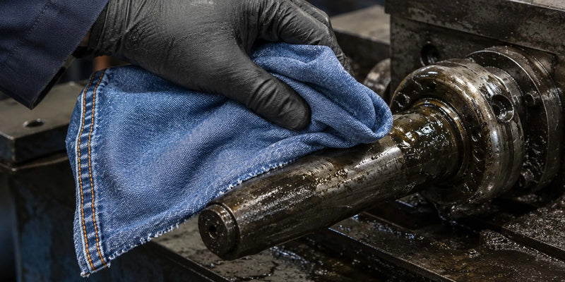 Denim Cleaning Rags | Recycled Heavy Duty Shop Rags