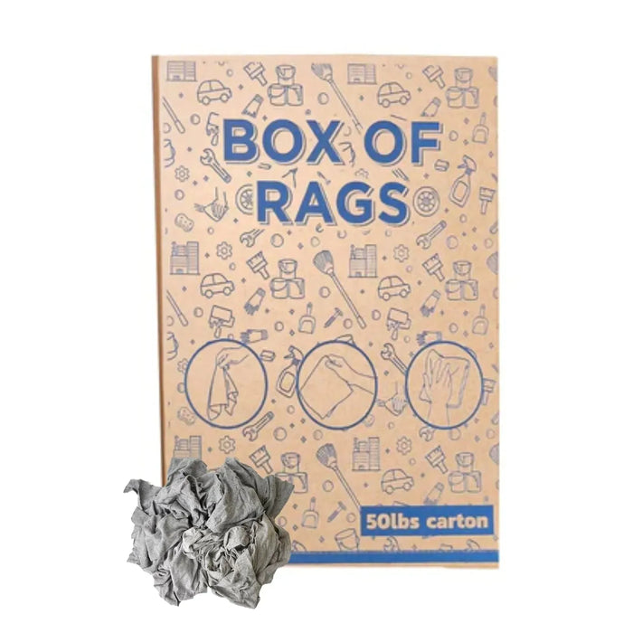 Recycled Gray Knit T-Shirt Cleaning Rags - Bulk Buy - Wiping Hub