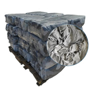 Recycled Gray Knit T-Shirt Cleaning Rags - 1000 lbs. Pallet - 40 x 25 lbs. Bags - Wiping Hub