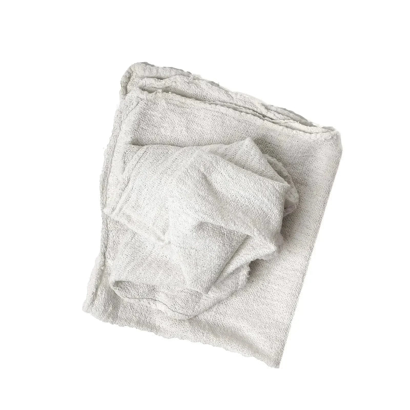 White Shop Towels - 13 x 14 - Rolls & Boxes Buy Wholesale - Wiping Hub