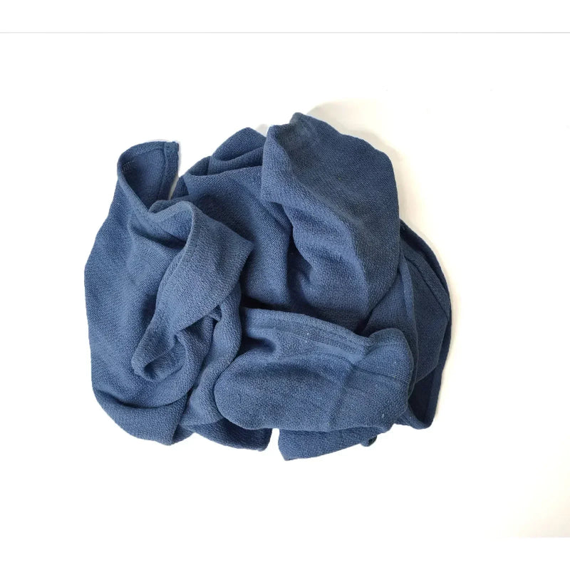 Recycled Blue Huck Cleaning Towels - 25 lbs. Bag - Wiping Hub