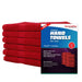 Premium Red Hand Towels - 16" x 27" - Wiping Hub