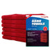 Premium Red Hand Towels - 16" x 27" - Wiping Hub