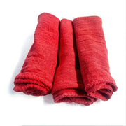 Premium Red Shop Towels - 13" x 14" - Wiping Hub