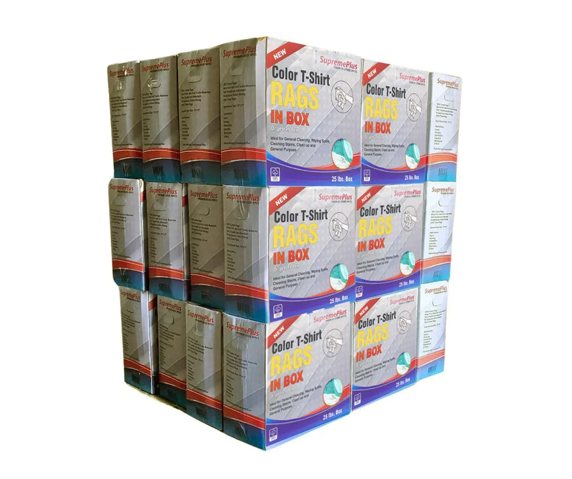 New Multi-Color Washed T-Shirt Rags - Wiping Hub