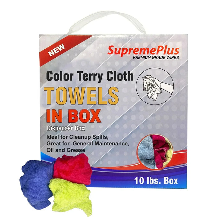 New Color Terry Towel Cleaning Rags - Bulk Buy - Wiping Hub
