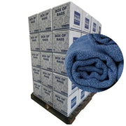 Recycled Blue Huck Towels - Bulk Buy - Wiping Hub