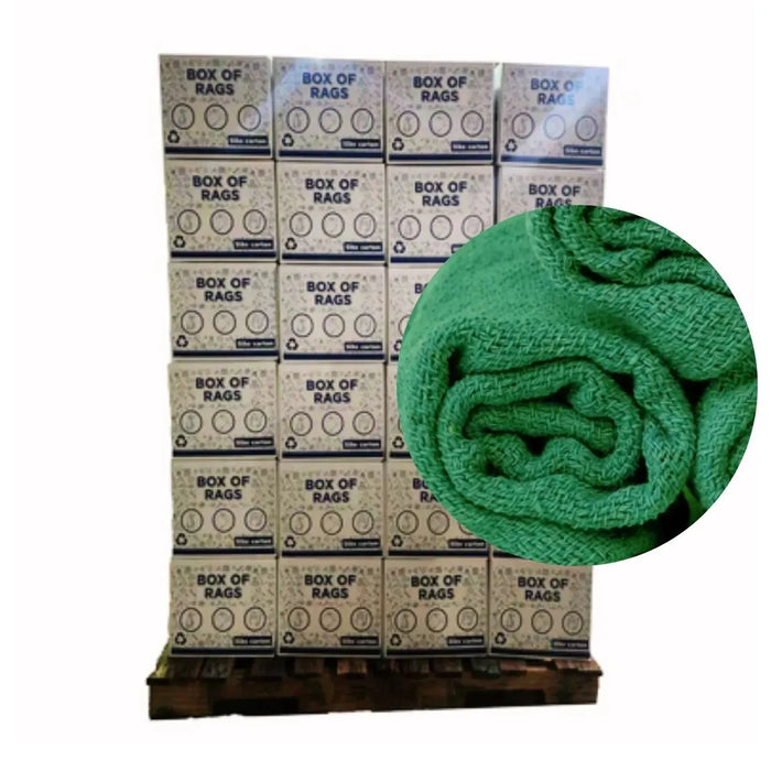 New Green Huck Towels - Bulk Buy - Wiping Hub