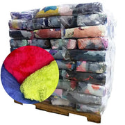 Bulk Color Terry Towel Cleaning Rags – 960 lbs. Pallet – 96 x 10 lbs. Bags - Wiping Hub