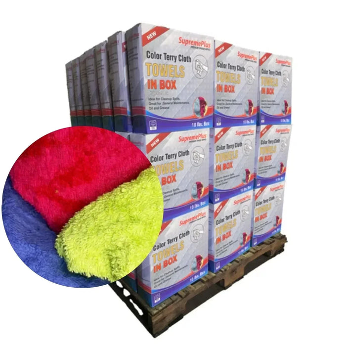 New Color Terry Towel Cleaning Rags - Bulk Buy - Wiping Hub