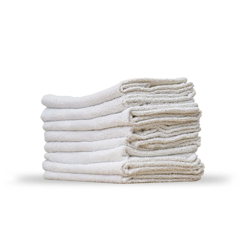 White Cotton Terry Cloth Towels | Wholesale & Affordable Prices