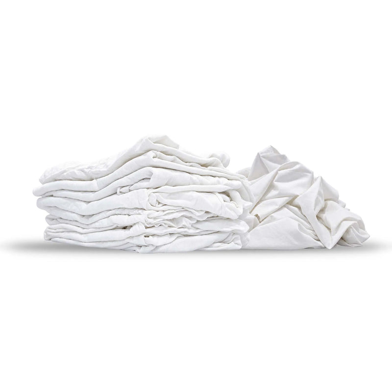 White T-Shirt Rags (Medium Weight)