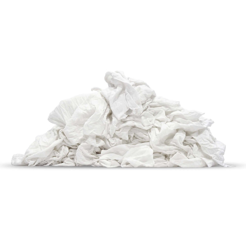 White T-Shirt Rags | Wholesale Cotton Cleaning Rags (New)