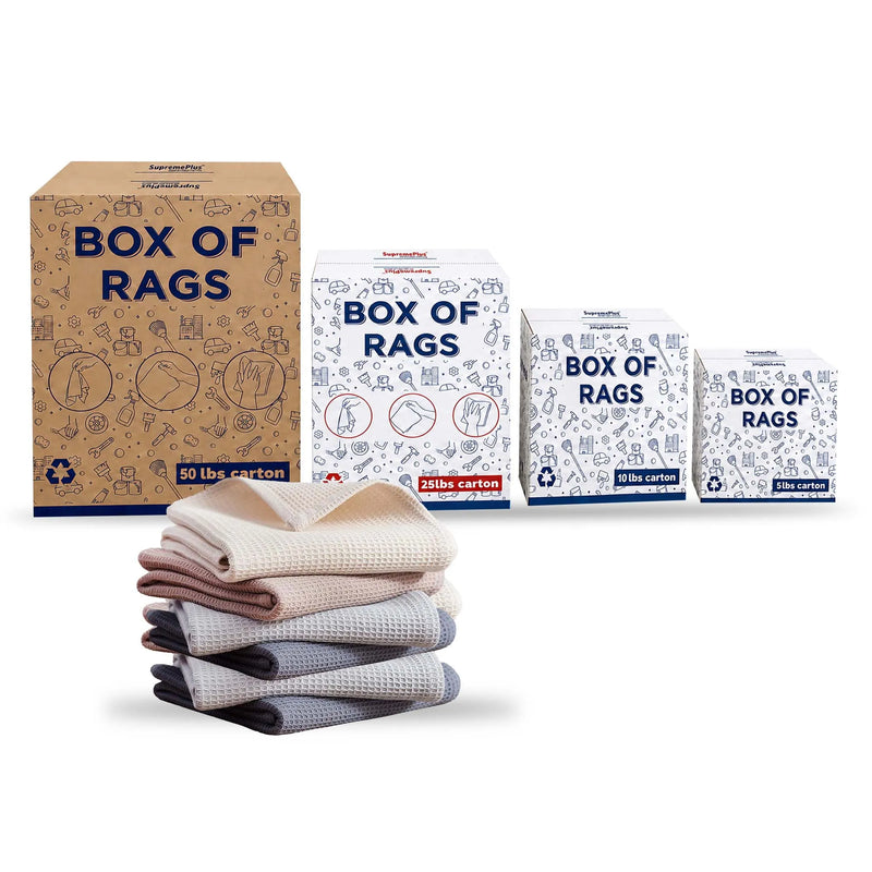 Cotton Rags (100% Heavy-Duty Cleaning Towel New)