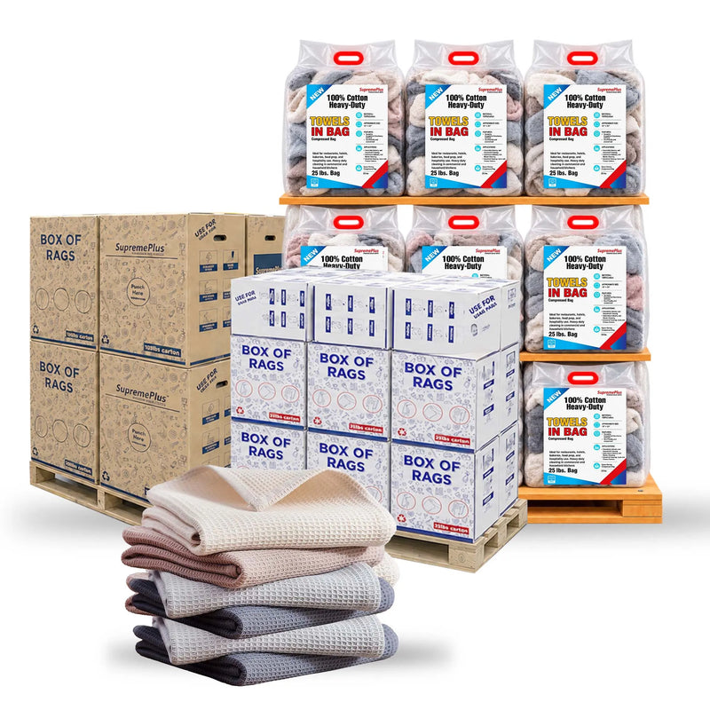 Cotton Rags (100% Heavy-Duty Cleaning Towel New)