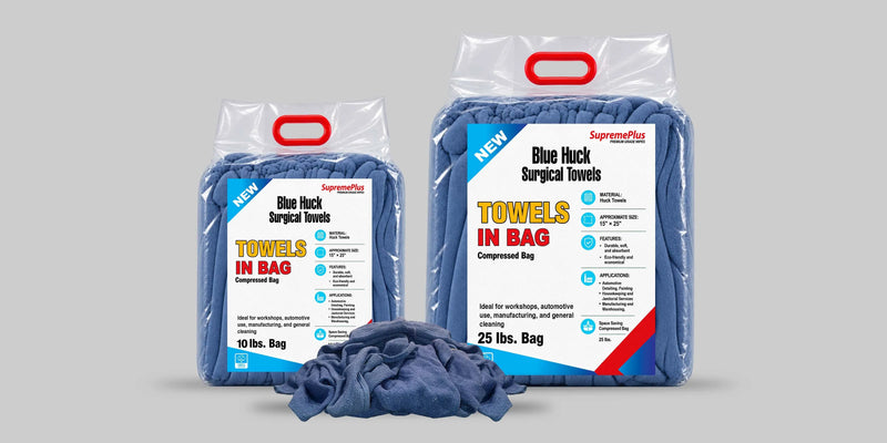 Blue Huck/Surgical Towels (New)