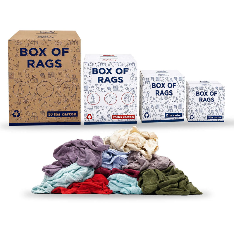 T-Shirt Rags, Color Cotton Cleaning Rags | New Washcloth