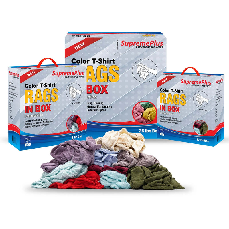 T-Shirt Rags, Color Cotton Cleaning Rags | New Washcloth